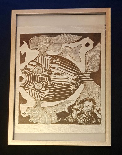 Gravure surréaliste xxème - surréaliste,